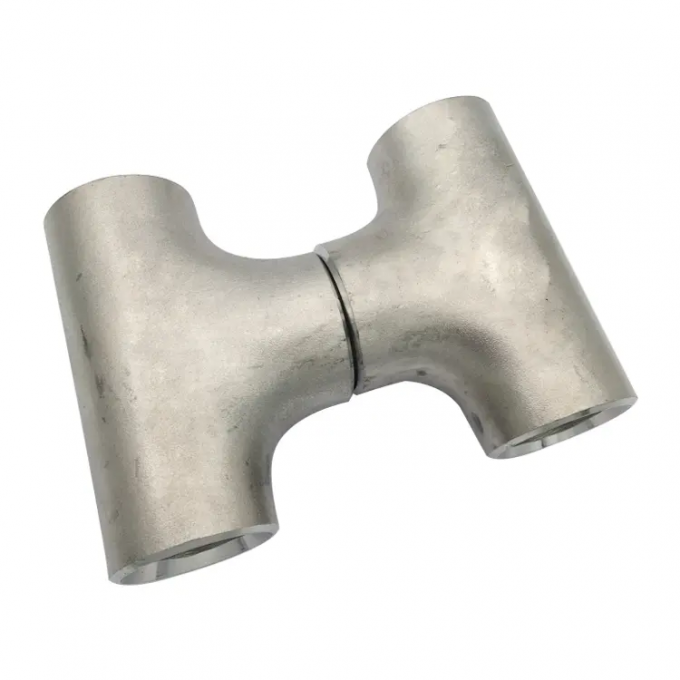 Persamaan/pengurangan Fittings Tee Nickel Alloy Hastelloy 90/10 70/30 Tee Tembaga Fittings Nikel 2