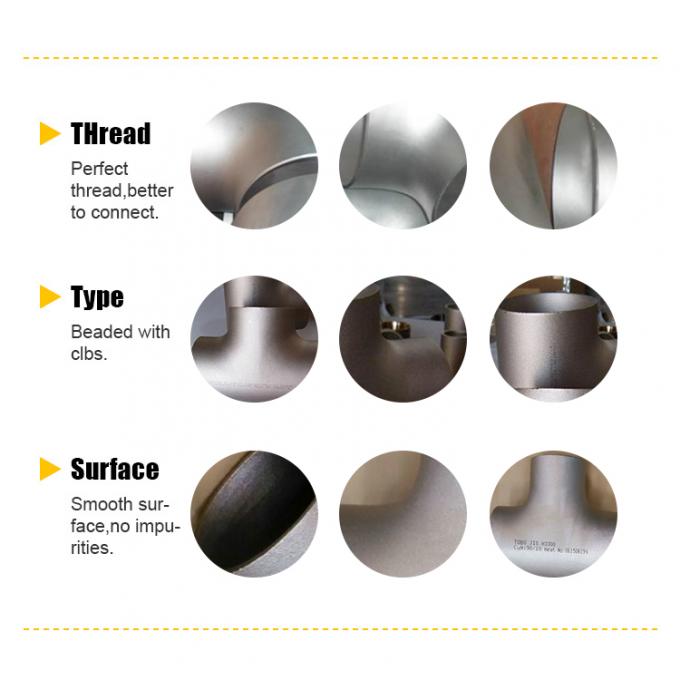Metal Elbow 90 Degree Astm C30600 ASME/ANSI B 16.5 Fittings pipa pengelasan but 1