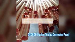C70600 Tabung Nikel Tembaga Tabung Kelas Laut Kustom