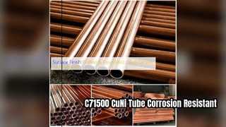 C71500 CuNi 70 30 Tabung Mulus Ketahanan Korosi Tinggi