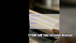 Solusi Tabung Mulus C71500 CuNi 70 30 Presisi Tinggi