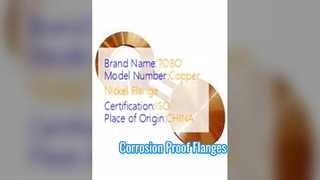 Flensa Tontonan Tembaga Nikel 90/10 Ditempa