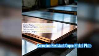 Cupro Nickel 70 30 Plate C71500 untuk Penukar Panas