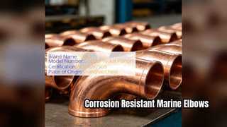 ASTM B466 CuNi 90 10 Elbow untuk Sistem Perpipaan Laut