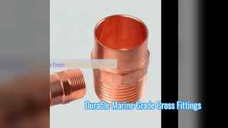 70 30 CuNi Solusi Kelas Laut Forged Cross Fittings