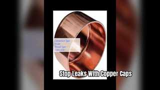 Tutup Pipa Tembaga Berulir Tahan Lama 150 PSI Sealing Fitting