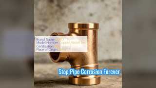 Adaptor Pipa Tahan Korosi Tee Sama Nikel Tembaga DN20