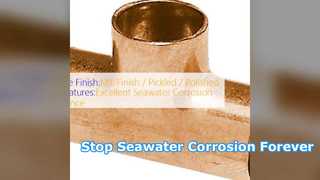 Pipa Tahan Korosi Marine Grade CuNi 90 10 Equal Tee