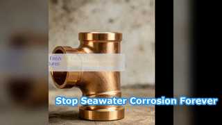 Marine CuNi C70600 Solusi Korosi Air Laut Equal Tee