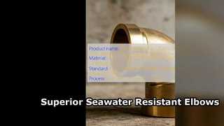 ASTM B466 C70600 90 10 CuNi Elbow untuk Sistem Air Laut
