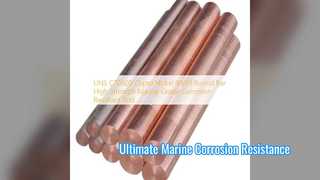UNS C70600 Cupro Nikel 90 10 Batang Kelas Laut