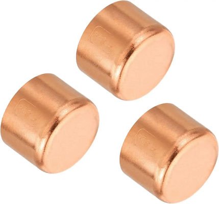 Cupro Nickel 90/10 Cap Pipe Fitting Leak-Proof Solder End Corrosion Resistant Marine Grade