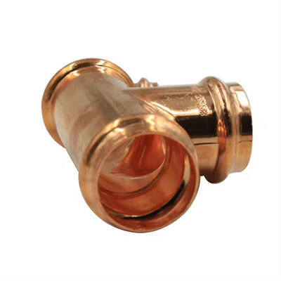 ANSI JIS DIN Standard Copper Nickel Equal Tee, Durable Water Pipe Fitting with Customized Logo