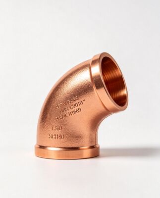 ASTM B466 UNS C70600 Copper Nickel 90/10 Elbow Fittings for Marine Piping