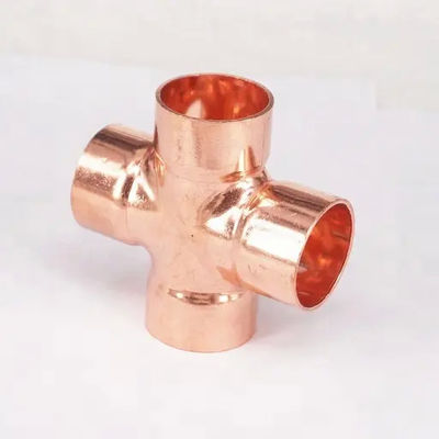 Kualitas Terbaik C70600 90/10 70/30 ANSI B16.9 Cross Pipe Fitting Straight 2