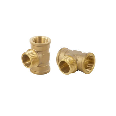Multi-purpose HT 200-1001 Brass Female Tee Thread Fittings for Industrial Fluids & Gases