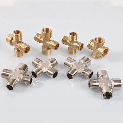 Fitting pipa METAL STURDY Cross COPPER COIL OIL C71500 Kekuatan untuk gas
