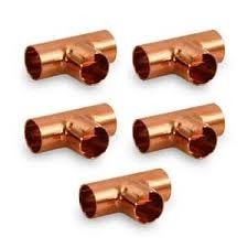 ANSI B16.5 Equal Cushion Tee Copper Press Plumbing Fitting High-Quality Copper Material
