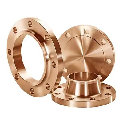 ASME B16.9 Pengelasan Flange Tembaga Nikel Flange dengan permukaan dilapisi seng