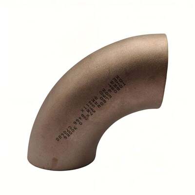 ASTM B466 CuNi 90/10 Butt Weld Elbow Fitting tahan korosi untuk pipa laut