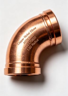 ASTM B466 UNS C70600 Copper Nickel 90/10 Elbow Fittings for Marine Piping