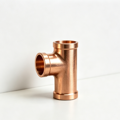 C70600 Tembaga Nikel Sama Tee NPT/BSP Thread DN20 Corrosion Proof Pipe Adapter Fitting