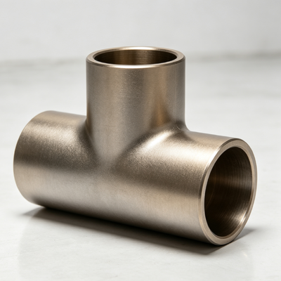 Tee Sama Tembaga Nikel CuNi 70/30 C71500 Fitting Las Pantat Tahan Korosi Lepas Pantai
